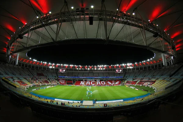 Rio Janeiro Brasil Abril 2021 Estadio Fútbol Maracán Sin Aficionados — Foto de Stock