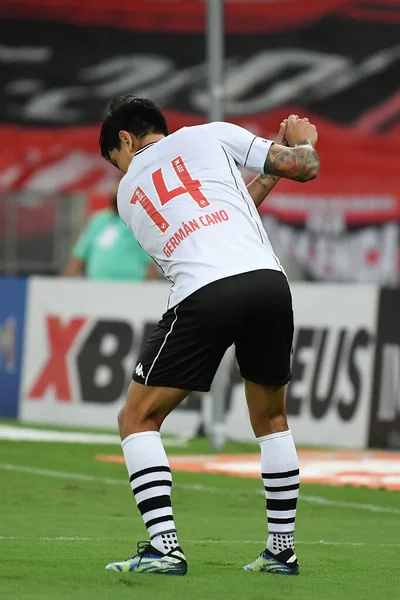 Rio Janeiro Brasilien April 2021 Fotbollsspelare Germn Cano Vasco Laget — Stockfoto