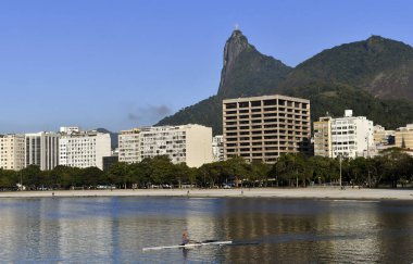 Rio de Janeiro, Brezilya, 5 Mayıs 2021 Rio de Janeiro şehrinin güneyindeki Botafogo Sahili.