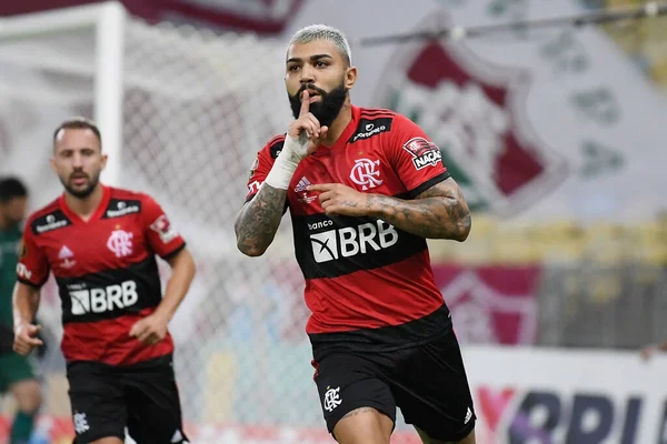 Rio Janeiro Brezilya Mayıs 2021 Flamengo Takımından Futbolcu Gabriel Gabigol — Stok fotoğraf