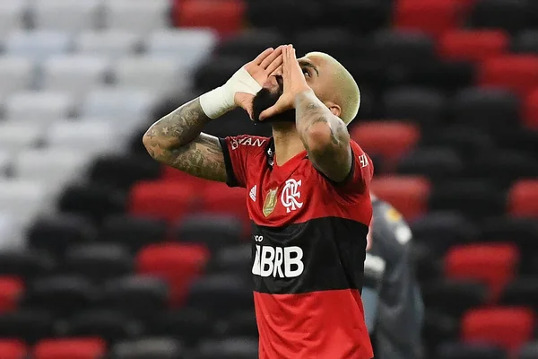 Rio Janeiro Brazília 2021 Július Gabriel Gabigol Flamengo Csapat Focistája — Stock Fotó