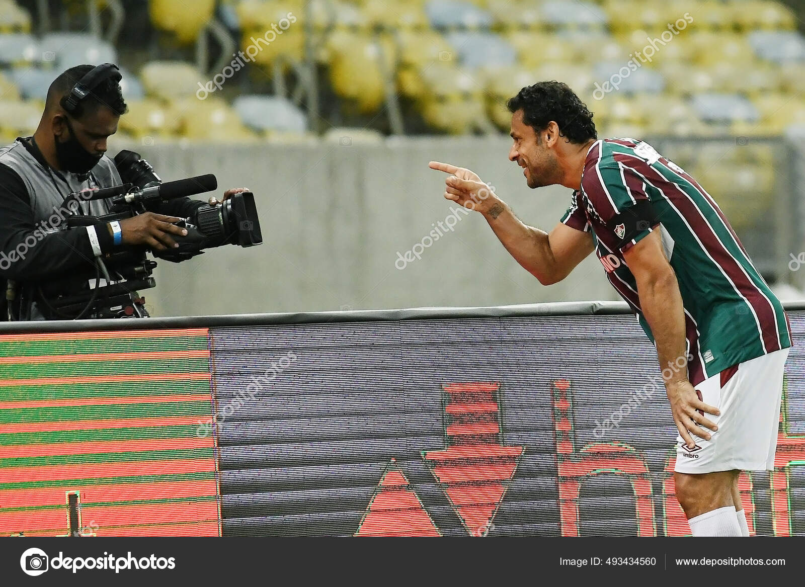 Рио Жанейро Бразилия Августа 2021 Футболист Фред Команды.