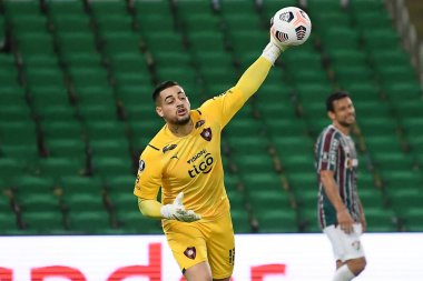 Rio de Janeiro, Brazil, August 3, 2021.Football goalkeeper of the Cerro Porteo team, during the fluminense vs. Cerro Porteo game for the Copa Libertadores, at Maracan.Descrio (em ingls)171/