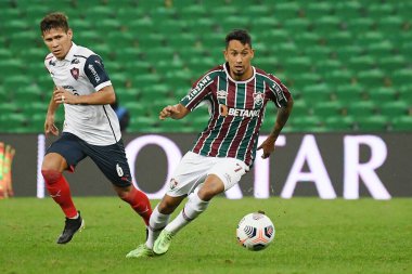 Rio de Janeiro, Brezilya, 3 Ağustos 2021.Lucca Fluminense takımının futbol oyuncusu, Fluminense vs Cerro Porteo maçında Libertadores Kupası 'nda, Maracan Stadyumu' nda.
