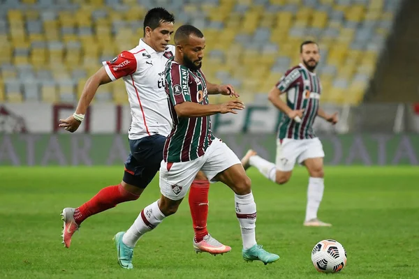 Rio Janeiro Brasilien Augusti 2021 Fotbollsspelare Samuel Xavier Fluminense Laget — Stockfoto