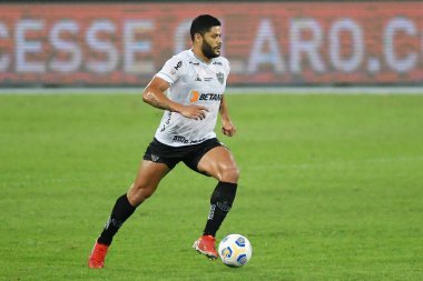 Rio de Janeiro, Brezilya, 26 Ağustos 2021.Hulk Atltico-MG takımının futbol oyuncusu, Engenho 'da Copa do Brasil için Fluminense' e karşı oynanan maçta.
