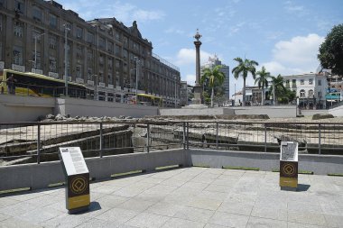 Rio de Janeiro, Brezilya, 17 Kasım 2024, Cais do Valongo arkeolojik alanı, 1811 'de inşa edildi..