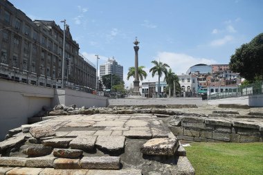 Rio de Janeiro, Brezilya, 17 Kasım 2024, Cais do Valongo arkeolojik alanı, 1811 'de inşa edildi..