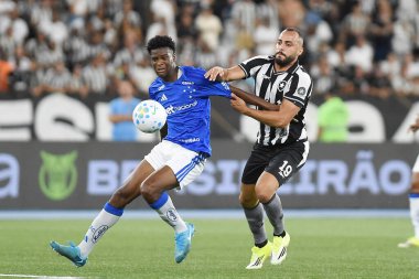 Rio de Janeiro, 21 Ocak 2026. 2026 Brezilya Şampiyonası 'nda Botafogo ve Cruzeiro arasında oynanan futbol maçı Engenhao Stadyumu' nda oynanmıştır..