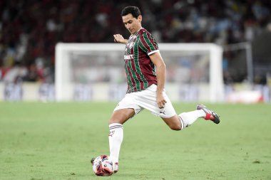 Rio de Janeiro, Brezilya, 8 Mart 2026. 2026 Carioca Şampiyonası için Fluminense ve Flamengo arasında Maracana Stadyumu 'nda oynanan futbol maçı..