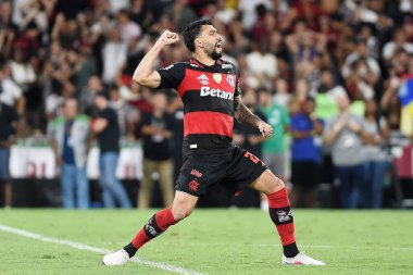 Rio de Janeiro, Brezilya, 8 Mart 2026. 2026 Carioca Şampiyonası için Fluminense ve Flamengo arasında Maracana Stadyumu 'nda oynanan futbol maçı..