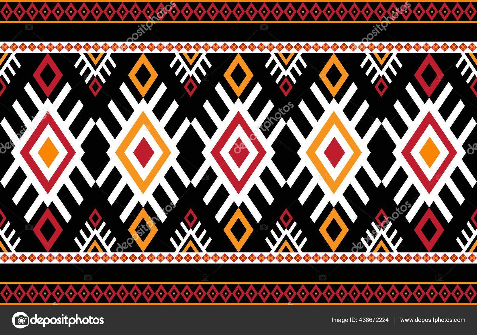 Projeto Textura Tecido Africano Fronteira Étnica Para Fundo Tapete Papel  Vetor de ©MisterAuto 438672224, image size:1600x1124