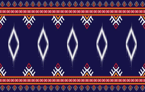 Ethnic Boho Seamless Pattern Design Background Carpet Wallpaper Clothing Wrapping — Stok Vektör