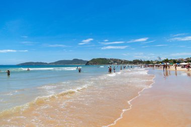 Buzios, Rio de Janeiro, Brazil  December 22, 2019. Praia da Geriba, Buzios, Rio de Janeiro, Brazil. Panoramic view of this beautiful beach.
