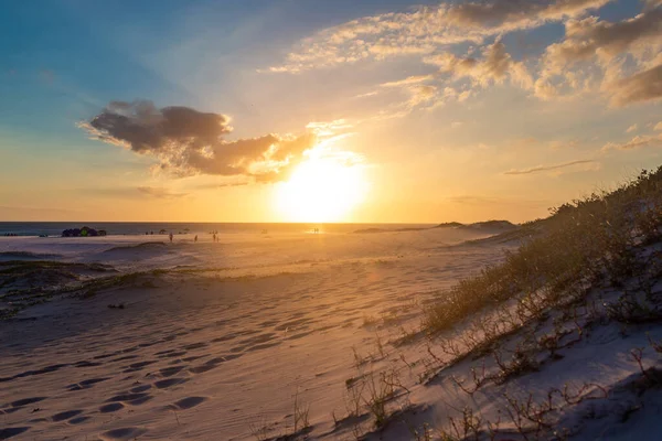 Matahari Terbenam Yang Paling Indah Pantai Praia Grande Arraial Cabo — Stok Foto