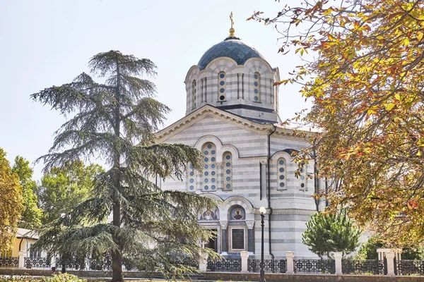 Colline Centrale Ville Sébastopol Cathédrale Orthodoxe Vladimir Tombeau Des Amiraux — Photo