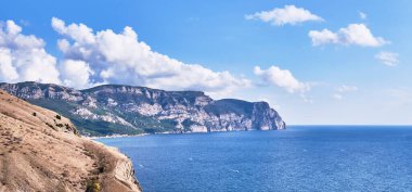 Deniz Burnu. Cape Aya manzarası, Balaklava çevresi, Sivastopol.