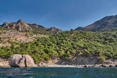 Deniz Burnu. Inzhir ya da Zhopa Sahili manzarası. Kar maskesi, Sivastopol..