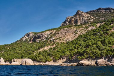 Deniz Burnu. Inzhir ya da Zhopa Sahili manzarası. Kar maskesi, Sivastopol..
