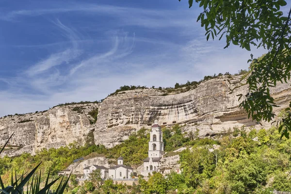 Santa Dormición Cueva Monasterio Masculino Bakhchisarai Ucrania Monumento Península Crimea —  Fotos de Stock