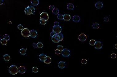 Çok renkli sabun köpüğü