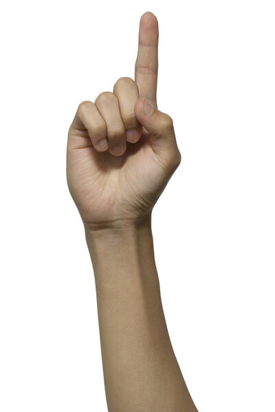 Index Finger with clipping path