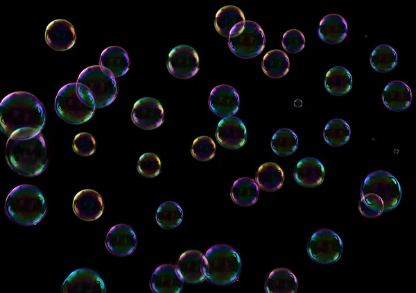 Різнобарвні мильних бульбашок — стокове фото