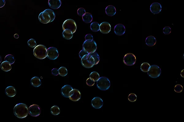 Multi-gekleurde zeepbellen — Stockfoto