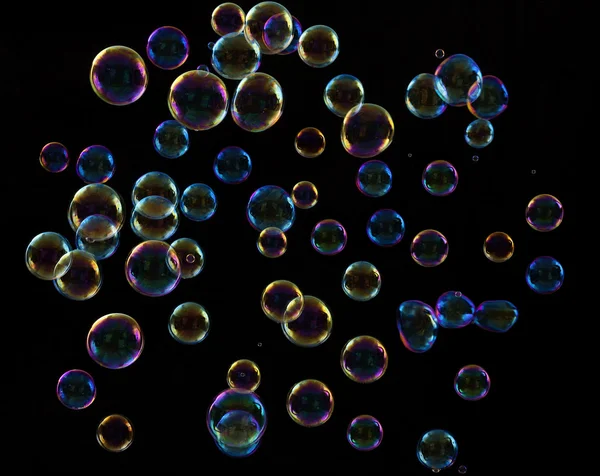 Multi-colored soap bubbles — Stock Photo, Image