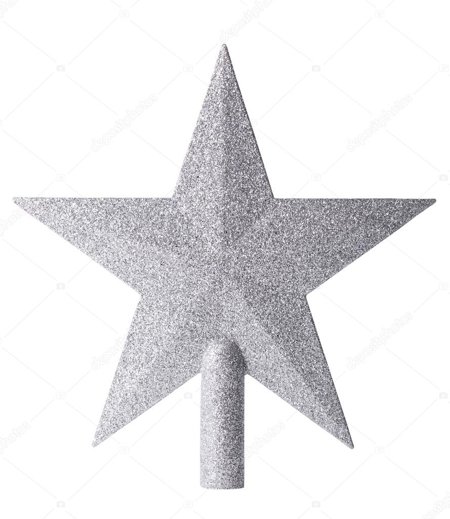 Christmas star with clipping path