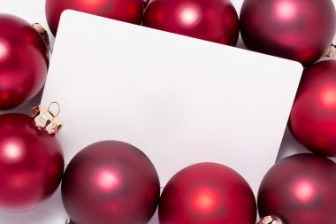 Noel top ile tebrik kartı