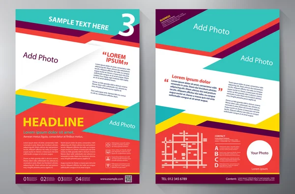 Ontwerpsjabloon a4 brochure. — Stockvector