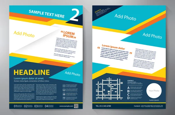 Ontwerpsjabloon a4 brochure. — Stockvector