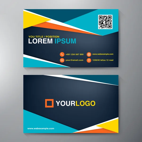 Modern Business card Design Template. — Stock Vector