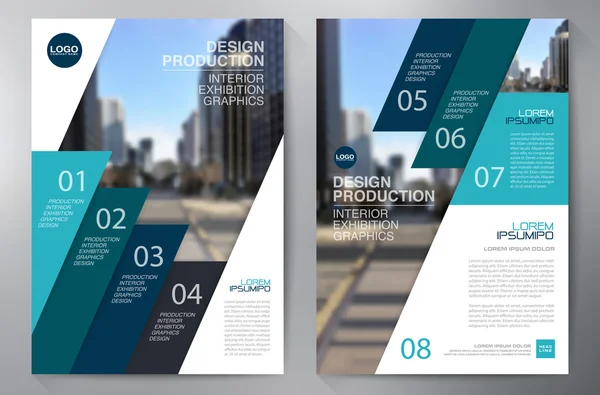 Zakelijke brochure folder-ontwerpsjabloon a4. — Stockvector