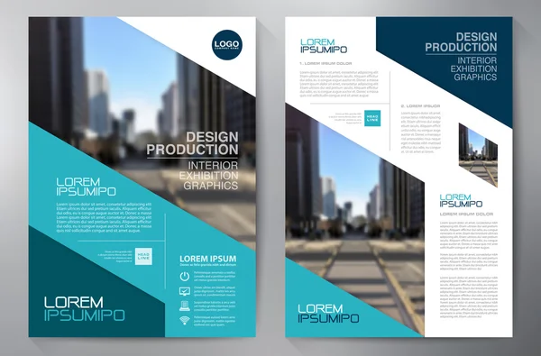 Zakelijke brochure folder-ontwerpsjabloon a4. — Stockvector