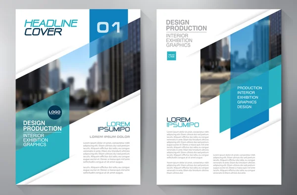 İş broşür el ilanı tasarımı a4 şablonu. — Stok Vektör