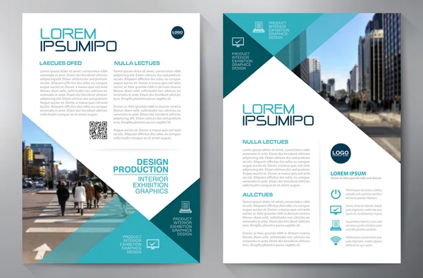Zakelijke brochure folder-ontwerpsjabloon a4. — Stockvector