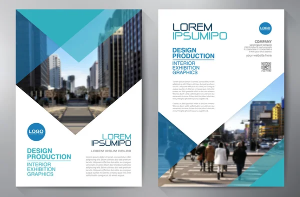 Zakelijke brochure folder-ontwerpsjabloon a4. — Stockvector