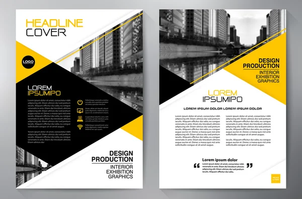 Business brochure flyer design a4 template. — Stock Vector