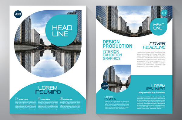 Business brochure flyer design a4 template