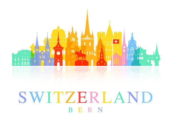 Suisse Travel Landmarks . — Image vectorielle