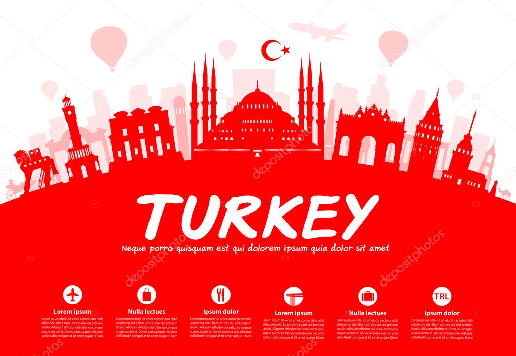 Turkey  Travel Landmarks. 