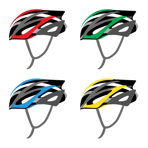Helm pengaman sepeda - Stok Vektor
