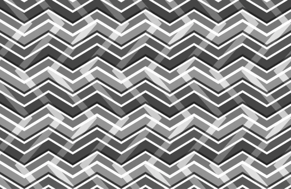 Black and white zig zag seamless pattern — Stock Vector