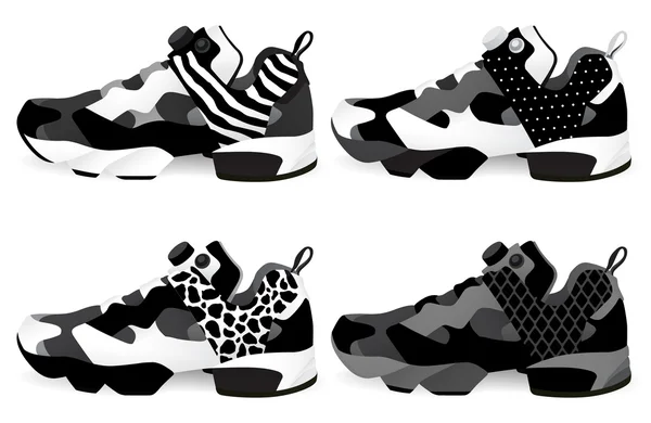 Running shoes - Sneakers — Stockvector