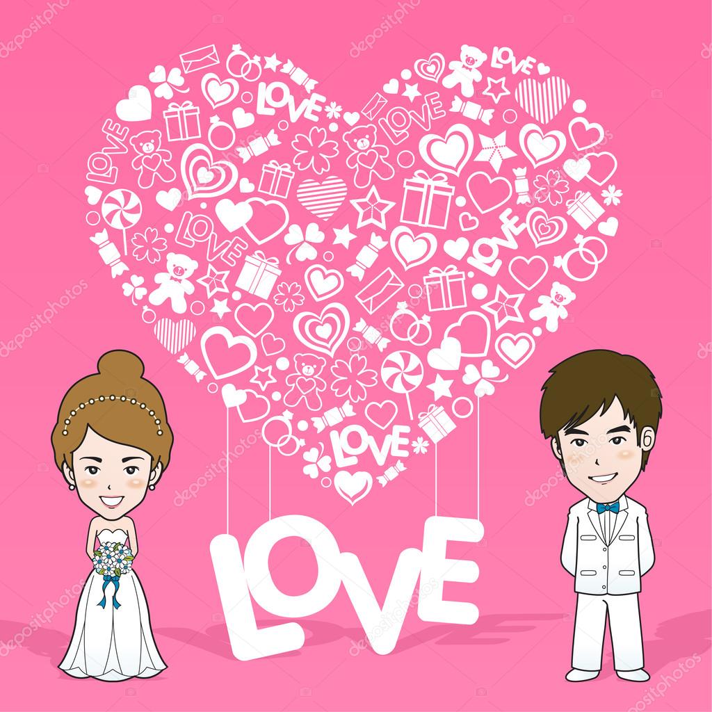 Wedding Invitation Card. Valentine Card