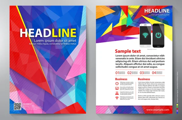 Ontwerpsjabloon vector a4 brochure — Stockvector