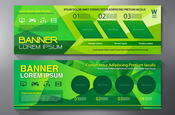 Moderne Banner Business Design-Vorlage Hintergrund — Stockvektor