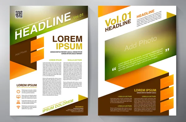 Brochure a4 ontwerpsjabloon. Vector — Stockvector